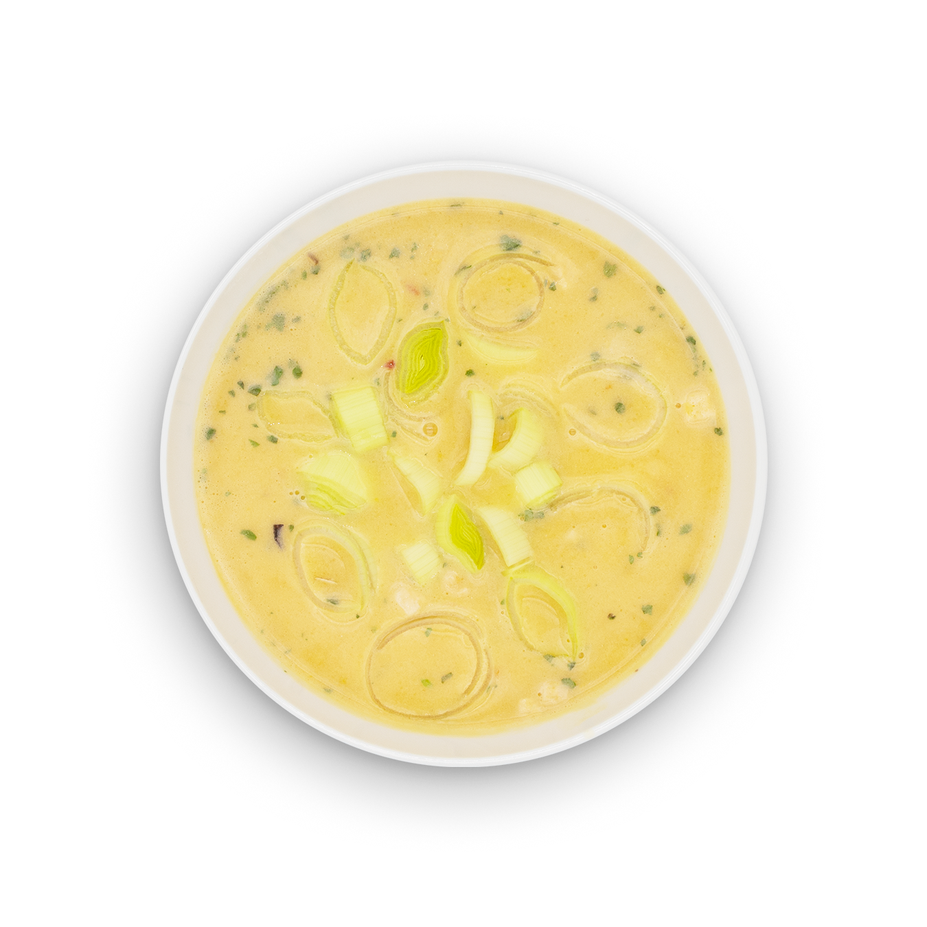 Diet Spicy Thai Chicken Soup - with added leeks or pointed cabbage