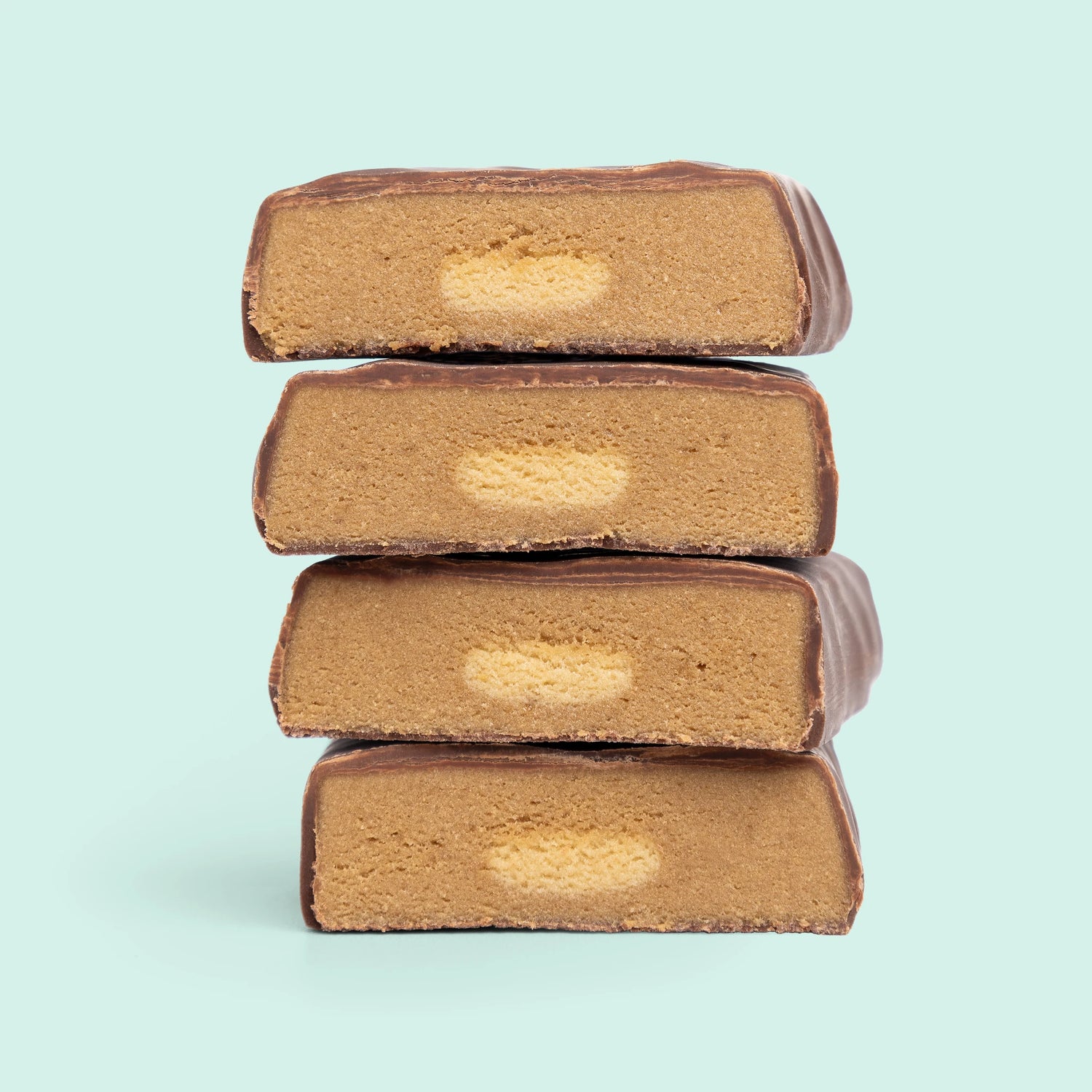 Nupo One Meal Bar Chocolate Mint broken bar close-up