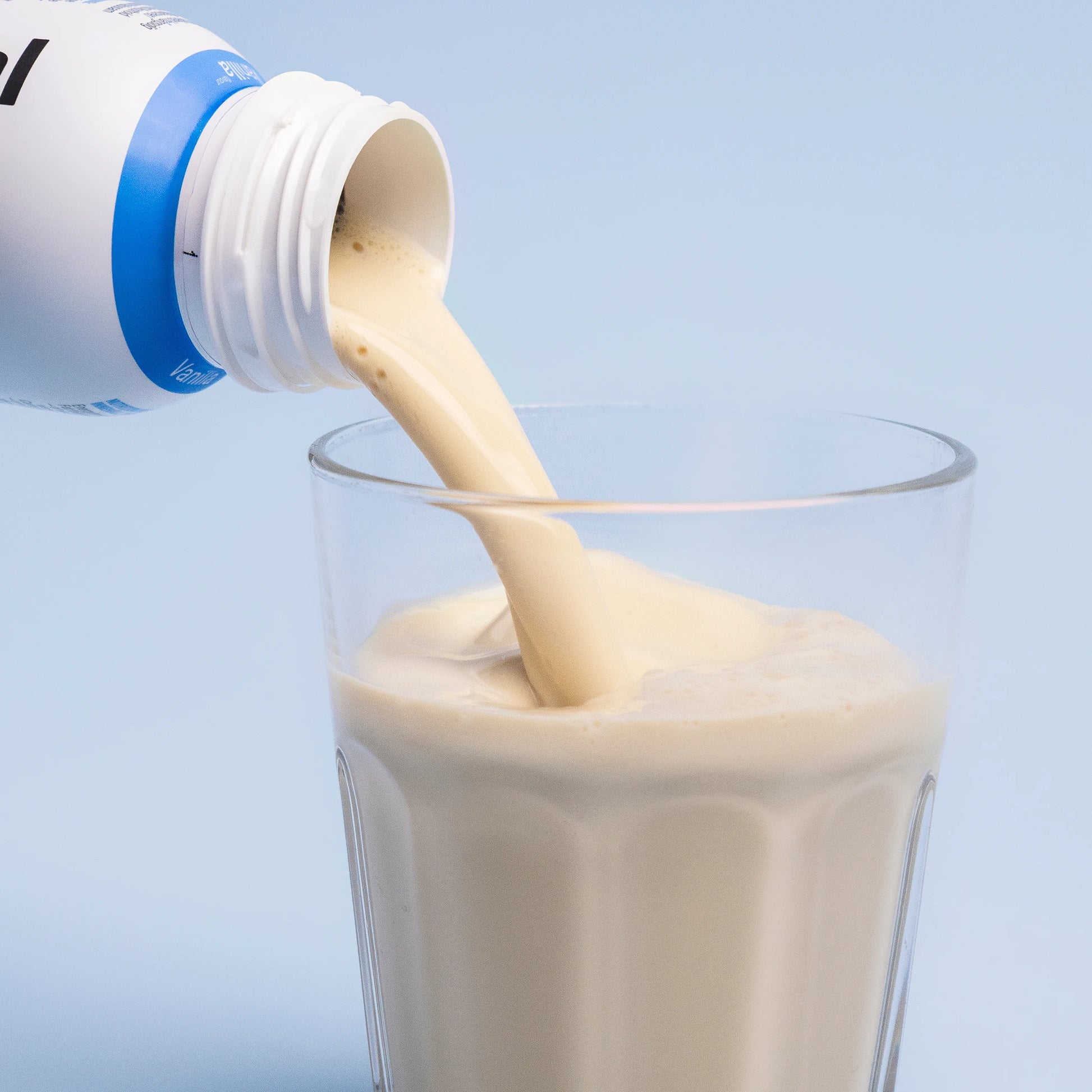 Nupo One Meal RTD Caffe Latte shake poured into glass