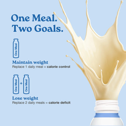 Nupo One Meal RTD Caffe Latte ready to drink bottle close-up